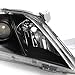AKKON - For 2007-2009 Toyota Camry Black Bezel Projector Headlights Front Lamps Replacement Set
