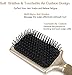 Velvet Touch Paddle Hair Brush by Yolika-Detangling Brush for Wet/ Dry Hair Straightening & Smoothing for Men ,Women & Kids (GOLD)