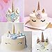 Unicorn Horn Silicone Cake Toppers Mold with Ears and Eyes Set Cake Decorating Moulds Sugarcraft Fondant Cake Decorating Tools (5 Pcs/set)