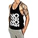 InleaderStyle Men's Gym Tank Tops Y-Back Workout Muscle Tee Bodybuilding Stringer Fitness Sleeveless T-Shirts - Black-L