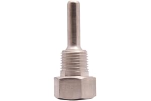 DURACHOICE 2-1/2" Thermowell Stainless Steel 316-1/2" NPT Connections
