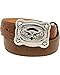 Nocona Boys' Tooled Billet Longhorn Buckle Belt