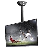Loctek Ceiling TV Mount Fits Most 26-55 Inch Full Motion Adjustable Tilting Bracket LCD LED Plasma Monitor Flat Panel Screen Display