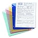 Smead Organized Up Poly Translucent Slash File Jacket, Office Supplies, Three Hole Punched, Letter Size, Clear Set of 5 (89506)
