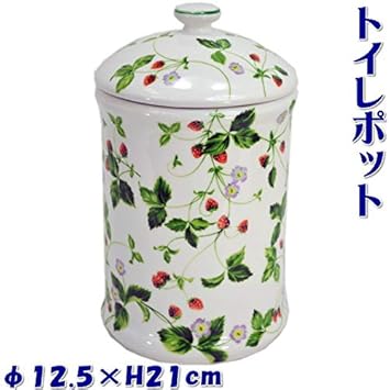 Amazon 陶器 トイレポット ストロベリー サニタリーポット コーナー