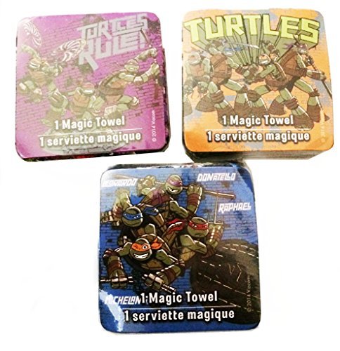 3/Pack Teenage Mutant Ninja Turtles Magic Towels - 11.75