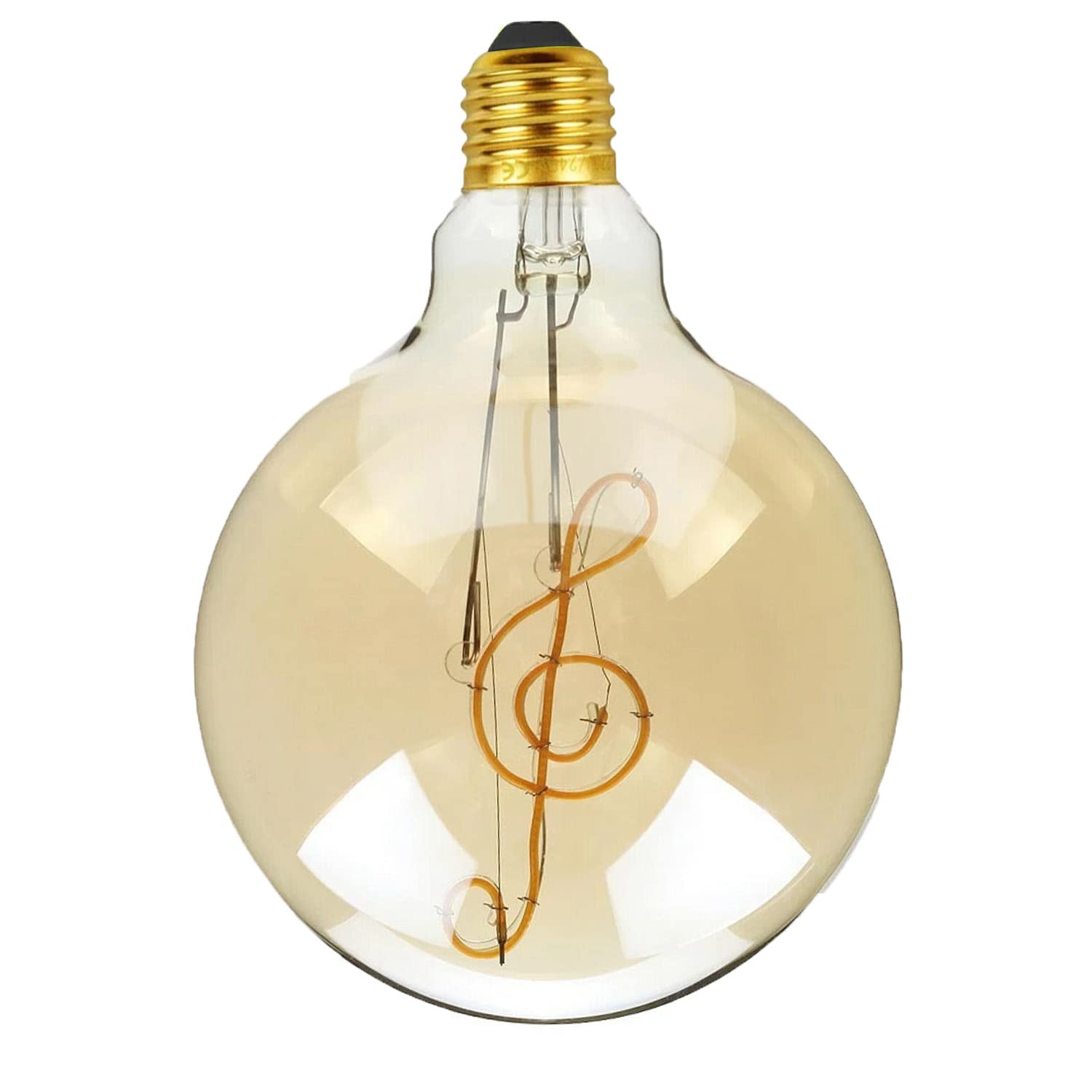 LEDSone Decorative Ambient Angle Retro LED G125 Music Bulb Light LED Lamp for Cafes Restaurants Bars Clubs Living Room (Style 11)