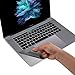 ChasBete Palm Rest Cover Sticker Skin for MacBook Pro Touch Bar 15 Inch Color Gray Body Protective Film (A1707/A1990)