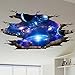 Rumas 3D Bridge Floor/Wall Sticker Removable Mural Decals Vinyl Art Living Room Decors (D)
