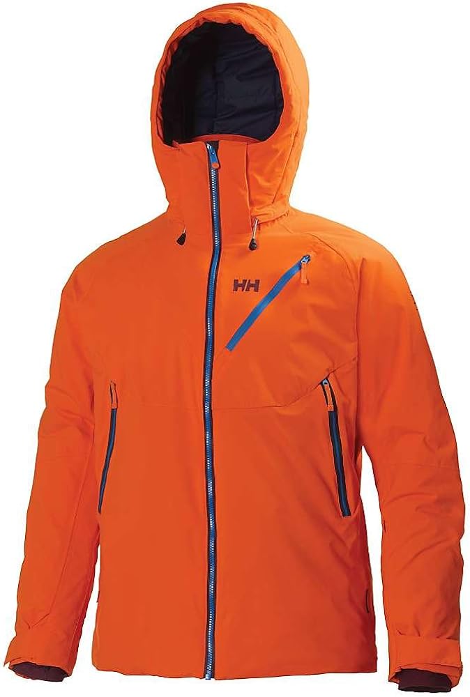 Helly Hansen Men's Mission Ski Jacket Small Bright Orange Amazon.co