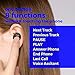 Wireless Earbuds, EURPMASK Future True Gym Sport Noise Cancelling TWS Wireless Bluetooth Earbuds with Deep HD Bass Stereo Sound, Portable Charging Case, Built-in Mic