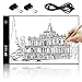 LED Tracing Light Box Elfeland A4 Size Ultra-Thin Painting Light Pad USB Power Cable Dimmable Brightness Portable Artcraft Painting Light Pad for Artists Drawing Sketching Animation Designing