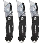 HUSKY 99732 Folding Lock-Back Utility Knife (3-Pack)