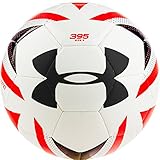 Under Armour Desafio 395 Soccer Ball, White/Neon Coral, Size 5