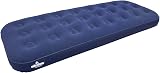 Milestone Camping Inflatable Flocked Single Airbed 191x73x22cm view 1