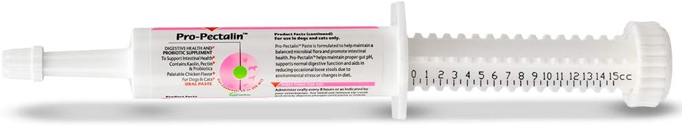 Vetoquinol Pro-Pectalin Oral Gel for Dogs & Cats - Chicken Flavor - Reduce Occasional Loose Stool, Balance Gut pH: Kaolin, Pectin, Enterococcus Faecium - Support Normal Digestion, Microbial Flora