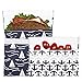 Lunchskins Reusable 2 Piece Food Storage Bag Set, 1 Sandwich Bag + 1 Snack Bag, Navy Boat