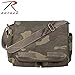 Rothco Classic Canvas Messenger Bag - Heavyweight Canvas Crossbody Shoulder Pack – Woodland Camo
