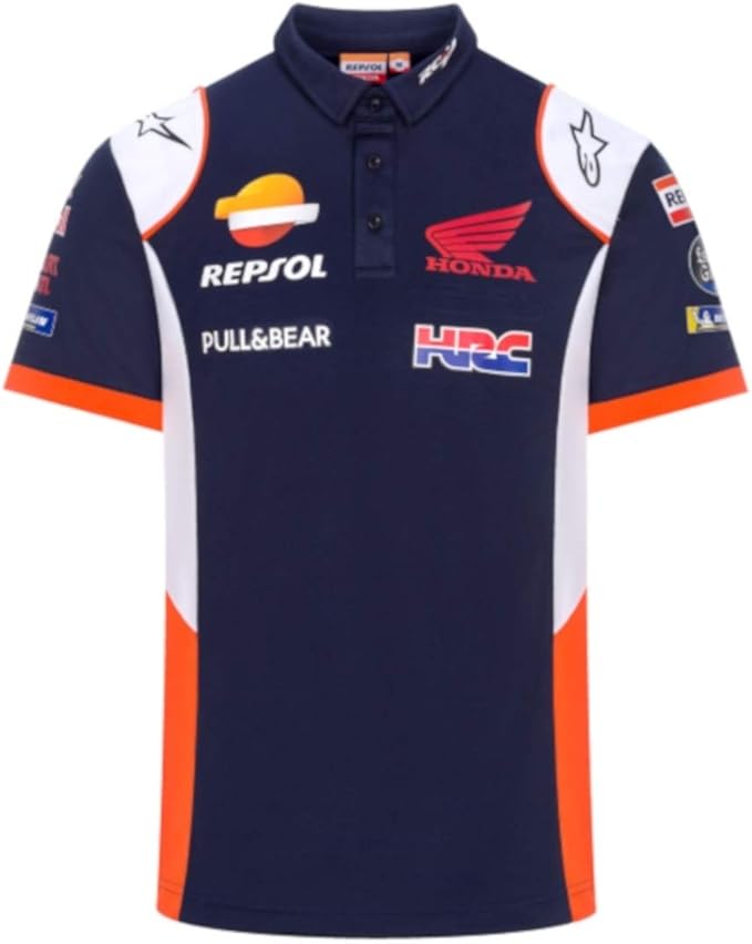 REPSOL Team Honda Replica Men's Polo Shirt White M Amazon.co.uk Clothing