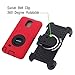 Galaxy Note 3 Case, Honeycase Military Extreme-Duty Shockproof Rugged Hybrid Armor Case Cover with Belt Clip Holster Rotating Kickstand and Screen Protector for Samsung Galaxy Note 3 N9000 (Red)