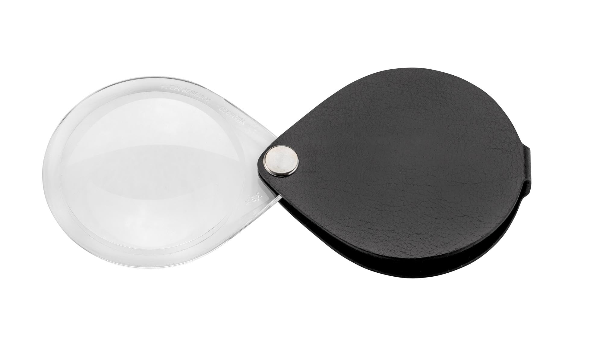 Eschenbach 60mm 3.5x Folding Round Magnifier with Leather Case — image 1