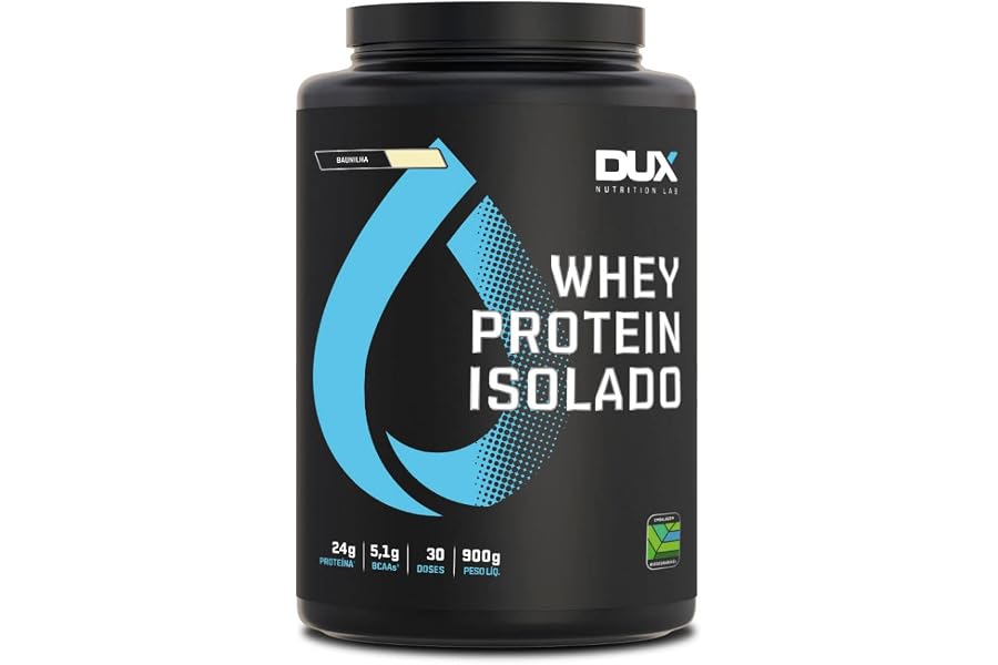 Whey Protein Isolado Baunilha Pote 900g – Contribui para os Resultados e Auxilia a Recuperação Muscular – Dux Human Health