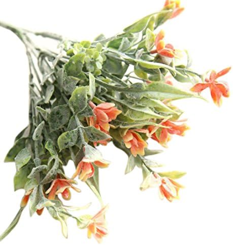 Fake Flowers, Aribelly Artificial Flowers Snake Orchid Floral Wedding Bouquet Home Decor (Orange)