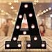 Oycbuzo Light up Letters LED Letter Light up Black Alphabet Letter Night Lights for Home Bar Festival Birthday Party Wedding Decorative (Black Letter A)