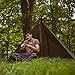 Aqua Quest Defender Tarp - 100% Waterproof Heavy Duty Nylon Bushcraft Survival Shelter - 13 x 10 ft Brown