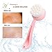 Mermaid Facial Cleansing Brush, Ultra-Soft Manual Face Skin Cleanser Brush Massage Brush for Deep Washing Pore, Best Exfoliating no Irritating Scrubber(Pink)