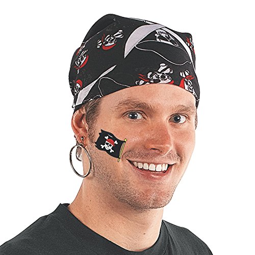 Pirate Tattoos 72 Per Package, Assorted Styles