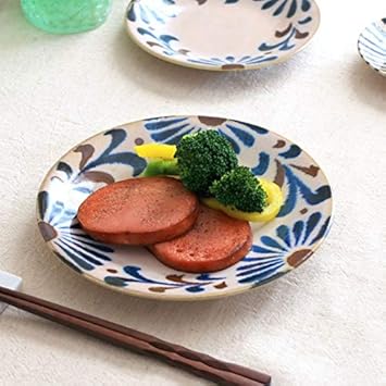 Amazon かりゆし 7寸皿 プレート 平皿 大皿 丸皿 お皿 沖縄 南国 和