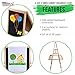US Art Supply Cardiff Children's Art Activity Easel with Easel Paper Roll, 2 Large Storage Bins and Now 6 No-Spill Child's Paint Cups and Lids