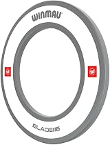 Winmau Pro Line 1.0 Dart Board Surround Ring Grey White Durable Backboard view 5