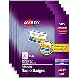 Avery Premium Personalized Name Tags, Print or Write, 2-1/3