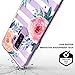 MOSNOVO Galaxy S9 Plus Case, Galaxy S9 Plus Clear Case, Girls Blossom Stripes Floral Flower Pattern Clear Design Plastic Case with TPU Bumper Case Cover for Samsung Galaxy S9 Plus