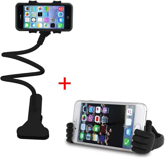 Audiology Connect 2 in 1 Gooseneck Phone Holder, Lazy
