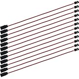 3-Pin Servo Extension Lead Wire Cable Cord for Control Board Remote Control Parts, Female to Male, 320 mm (12 Pieces)