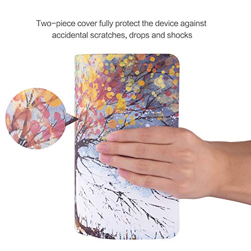 MacBook Air 13 Inch Case, TeenGrow Rubberized Plastic Hard Protective Laptop Case Shell with Keyboard Cover & Screen Protector for Mac Air 13" (Model: A1369/A1466), Colorful Tree