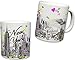 Sweet Gisele | New York City Inspired Mug | Ceramic NYC Coffee Cup | Downtown Manhattan Skyline | Empire State Building & Times Square | Brooklyn Bridge Background | Great Novelty Gift | 11 Fl. Oz