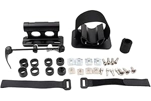 Bicycle Front and Rear Wheel roof Fixing Bracket Bike Fork Mount, Upgraded Quick Release Thru Axle Bicycle Fork Rack Block wi