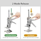 MEETOZ Hand Lifting Tool Jack 2Pcs Heavy Duty 880LBS Cabinet Flooring Window view 3