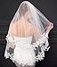 EllieHouse Women's Short 2 Tier Wedding Bridal Veil With Comb L24