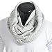 Z&s Chic Men Women Knit Winter Infinity Scarf Oversize E5001b (Light Gray)