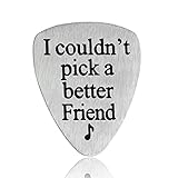 I Couldn’t Pick A Better Friend Musical Guitar Pick Jewelry Gift for Best Friends Friendship Gift