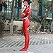 Wish Costume Shop Darling Cosplay Costume FRANXX Zero Two Battle Suit Bodysuit (M, Red)