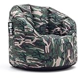 Ultimate Comfort Big Joe Milano Bean Bag Chair with Ultimax Beans in Great for Any Room in Multiple Colors (Woodland Camo)