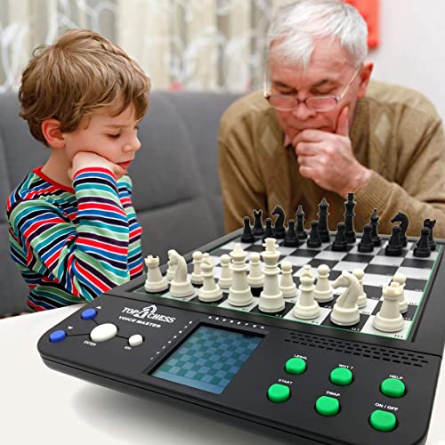 Top 1 Chess Electronic Chess Set | Chess Set for Kids and Adults | Voice Chess Computer Teaching System | Chess Strategy Beginners Improving Learning Board Game