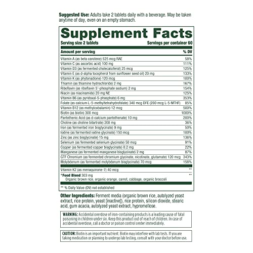 MegaFood Women's 40+ Advanced Multivitamin DoctorFormulated with B Vitamins, D3 & K2, Choline