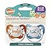 Ulubulu Expression Pacifier Set for Boys, Bang and Zaap, 6-18 Months